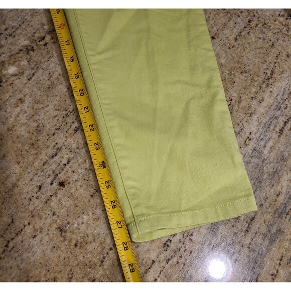 Lot of 3 Christopher Banks Size 12 Pants & Capri Blue Green White Stretch - Picture 5 of 16